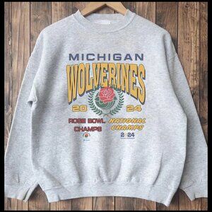 University Of Michigan Sweatshirt Michigan Wolverines 2024 Rose Bowl Shirts